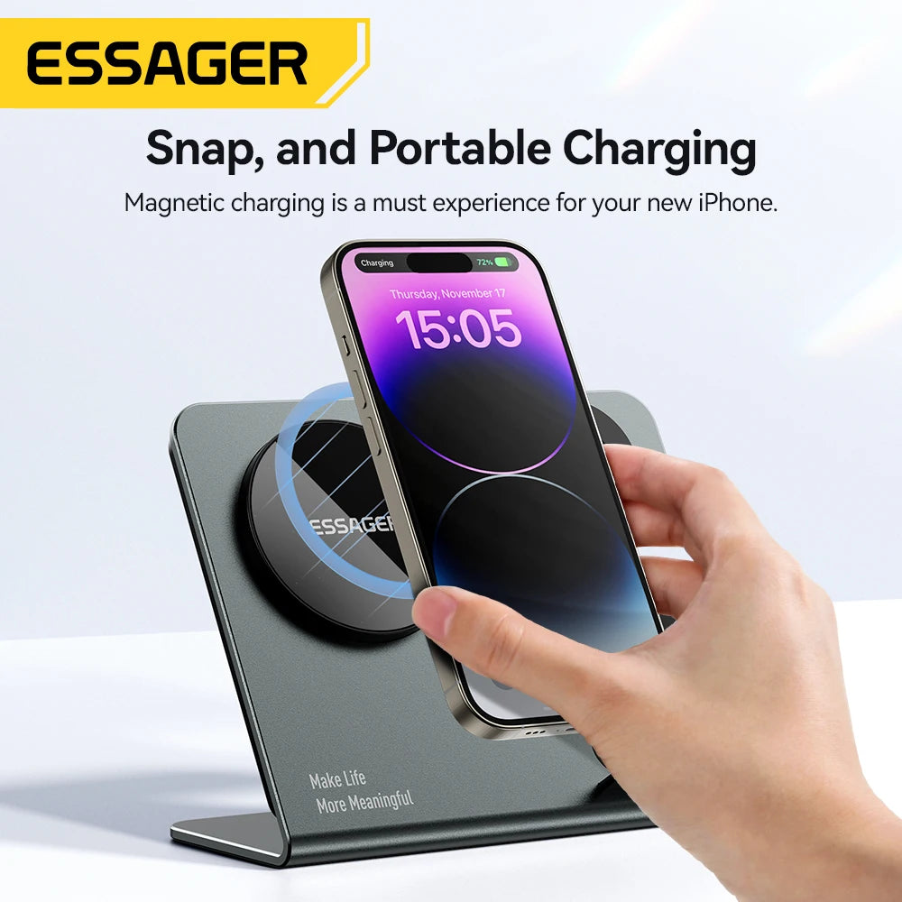 Essager PowerHub 3-in-1 - Magnetic PD15W Fast Charging Station